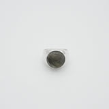 wide gem ring labradorite