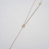 multi chain necklace brass combination