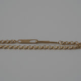 hook chain necklace 001 gold