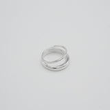 double ring silver