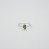 classic gem ring -labradorite-