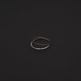 twin gold and silver ring ( K10 / silver )