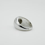 wide gem ring 002 Dalmatian Jasper