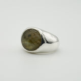 wide gem ring 002 labradorite