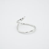 raw big hoop double earcuff (ring) silver
