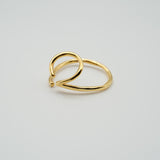raw big hoop double earcuff (ring) gold