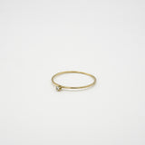 tiny stone classic ring K18 -diamond-