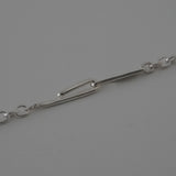 single chain necklace silver 02