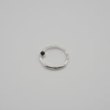 random cut 2 stone ring