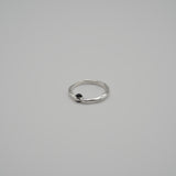 random cut 2 stone ring