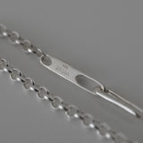 hook chain bracelet 001 silver