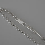 hook chain bracelet 001 silver