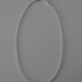 hook chain necklace 001 silver