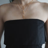 initial necklace silver