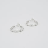 basic hoop pierce silver