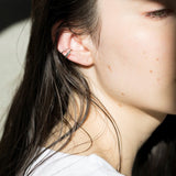 double ear cuff silver