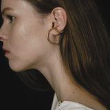 raw big hoop double earcuff (ring) gold