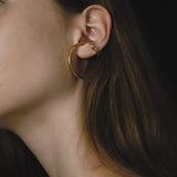 raw big hoop double earcuff (ring) gold