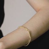 hook chain bracelet 001 gold