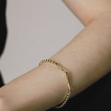 hook chain bracelet 001 silver
