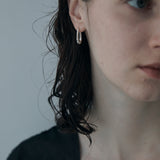 link 002 hoop pierce silver