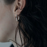 link 002 hoop pierce silver