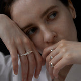 link double finger ring 001 gold