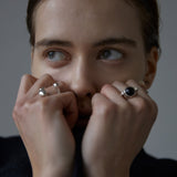 swivel ball ring onyx