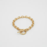 single chain bracelet gold