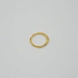 random cut ring gold