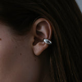 volume big earcuff silver