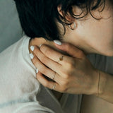 raw big hoop pierce silver