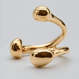 3stones ring 1 finger gold