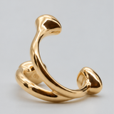 3stones ring 1 finger gold