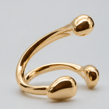 3stones ring 1 finger gold