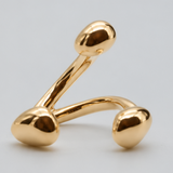 3stones ring 1 finger gold