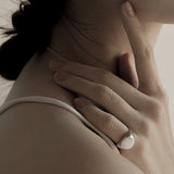 signet round ring silver