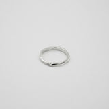 random cut ring silver