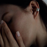 raw wide earcuff