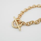 single chain bracelet gold