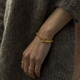 single chain bracelet gold