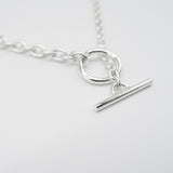 silver multi chain necklace