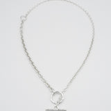 silver multi chain necklace