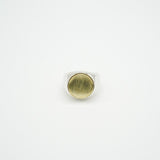 wide combination ring -sharp brass-