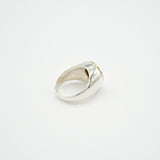 wide combination ring -sharp brass-