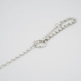 silver multi chain necklace