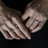 3stones ring 1 finger gold