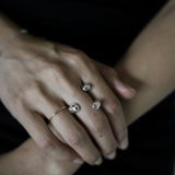 3stones ring 1 finger gold