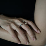 3stones ring 1 finger gold