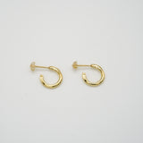 raw hoop pierce xs gold